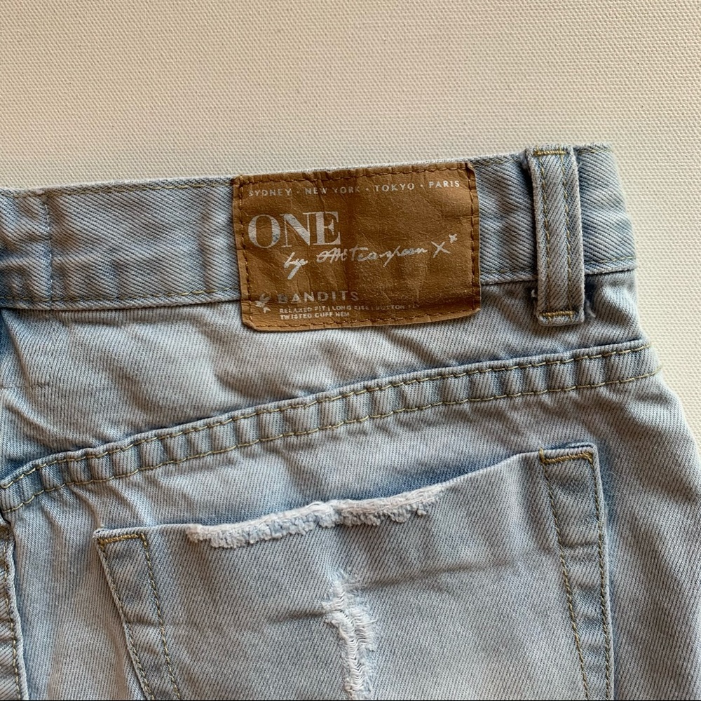One Teaspoon Bandits Denim Shorts Sz 25 - Picture 10 of 15